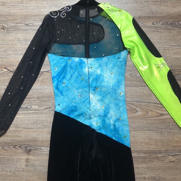 Dance Sophisticates Velvet & Mesh Dance Pant Suit - Picture 6 of 15